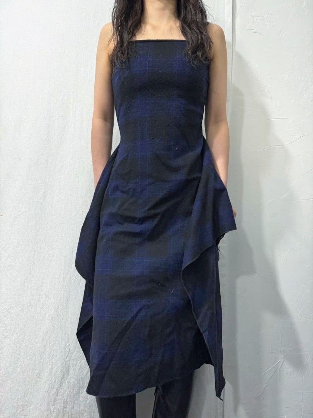 PHİLOSOPHY DI ALBĒRTA FERRETTI Archival Tartan Plaid Midi Dress